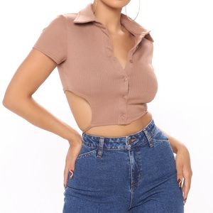 Fashion Nova Crop Shirt